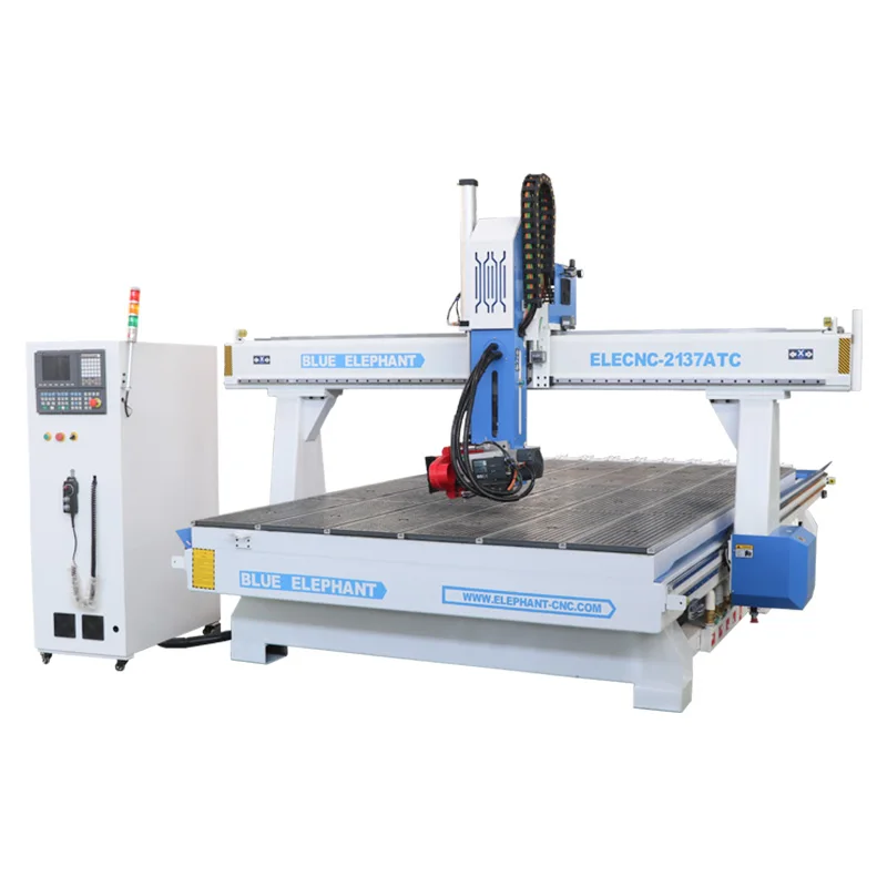 

Best 4 Axis CNC Router 2137 Wood Engraving Machine with Linear ATC for Sale