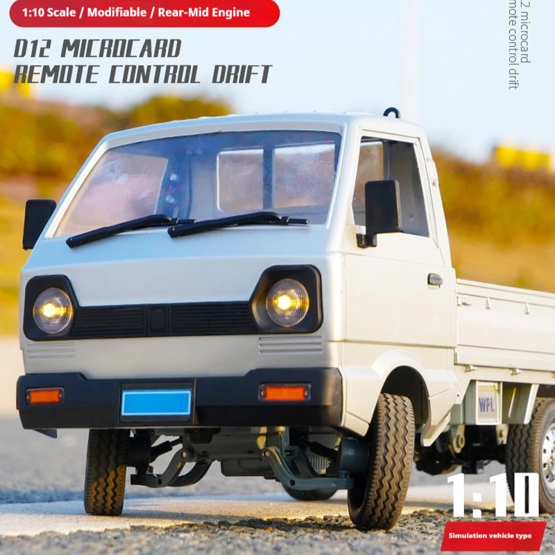 

WPL D12 RC Drift Truck Rear Drive Remote Control Simulation Off Road Hobby Pickup Vehicle For Adult Outdoor Enthusiasts