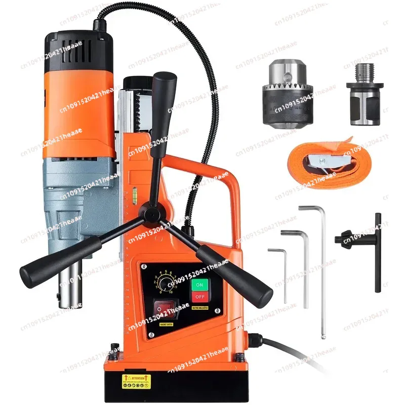 Suitable forSpeed 500 RPM Drilling， Magnetic 1550W 50  Boring 13000N Portable Mag Drill Press With Variable ，