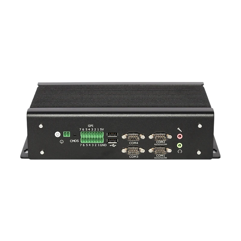 X63G Fanless Industrial PC i7-9750H 6x COM RS232 RS422 RS485 2x Ethernet 14-Lines GPIO 3x HDMI 6x USB WiFi 4G LTE Win11 9V-36V