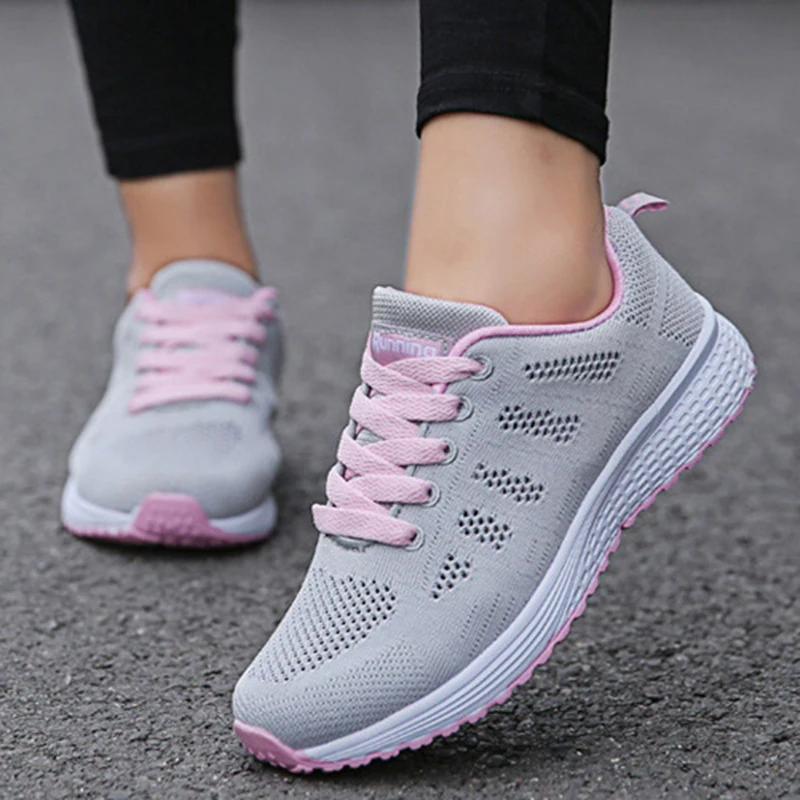 2025 New Fashion Women's Sneaker Walking Ladies Shoes Vulcanized Casual Sneaker Woman Lace Up Sneakers Women Tenis Feminino