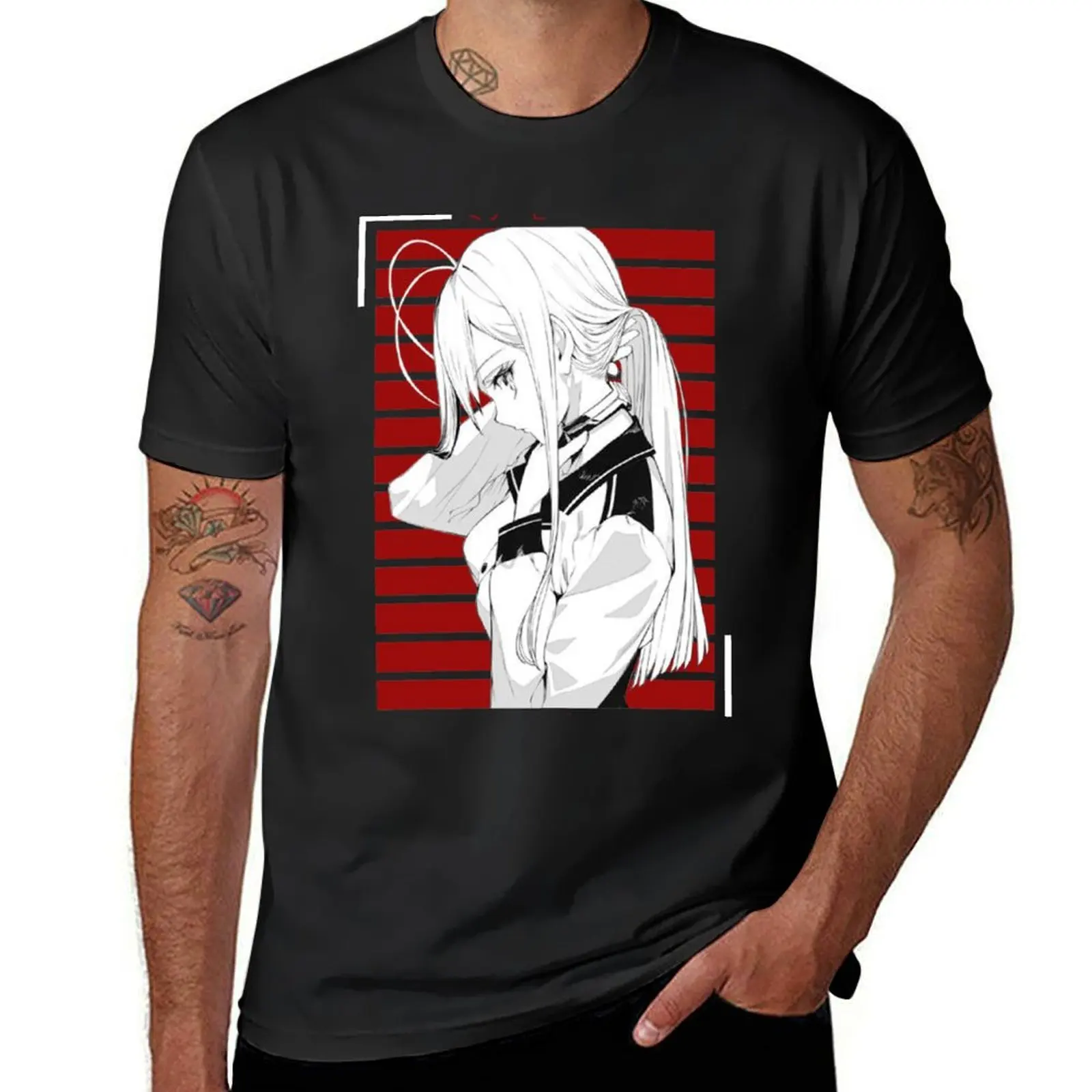 

Lena - 86 Eighty Six T-Shirt street wear anime shirt rapper graphic tees Short sleeve tee men