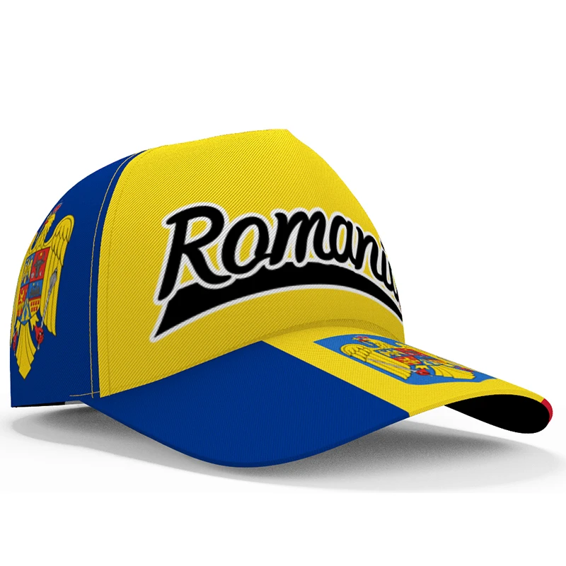 Romania male youth diy free custom made name number photo boy hat nation flag ro romana romanian country college baseball cap