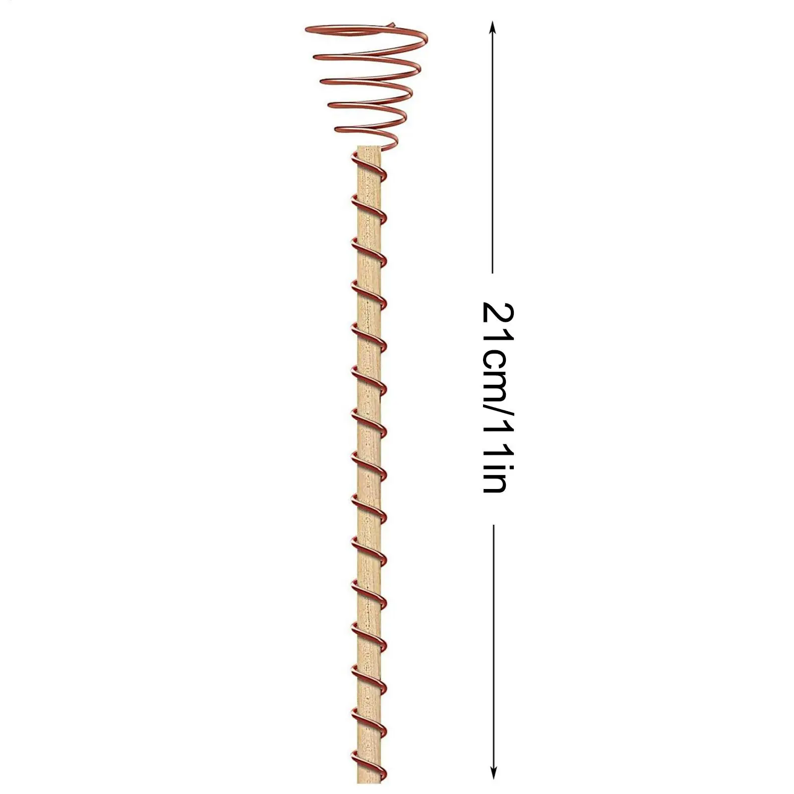 6PCS 12Inch Electroculture Copper Gardening Antenna Electro-Culture Copper Coil Gardening Antennas Electroculture Gardening