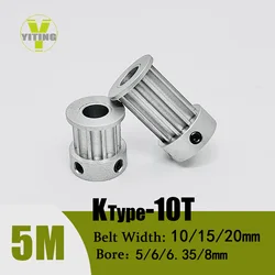 HTD5M 10teeth Timing Pulley 5M Belt Width 10/15/20mm Bore 5/6/6.35/8mm 5M 10T Synchronous Wheel 10 Teeth Pitch 5mm Belt Pulley