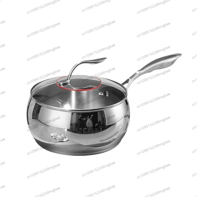 

304 stainless steel milk pot soup uncoated complementary food baby baby hot milk noodles instant noodles pot