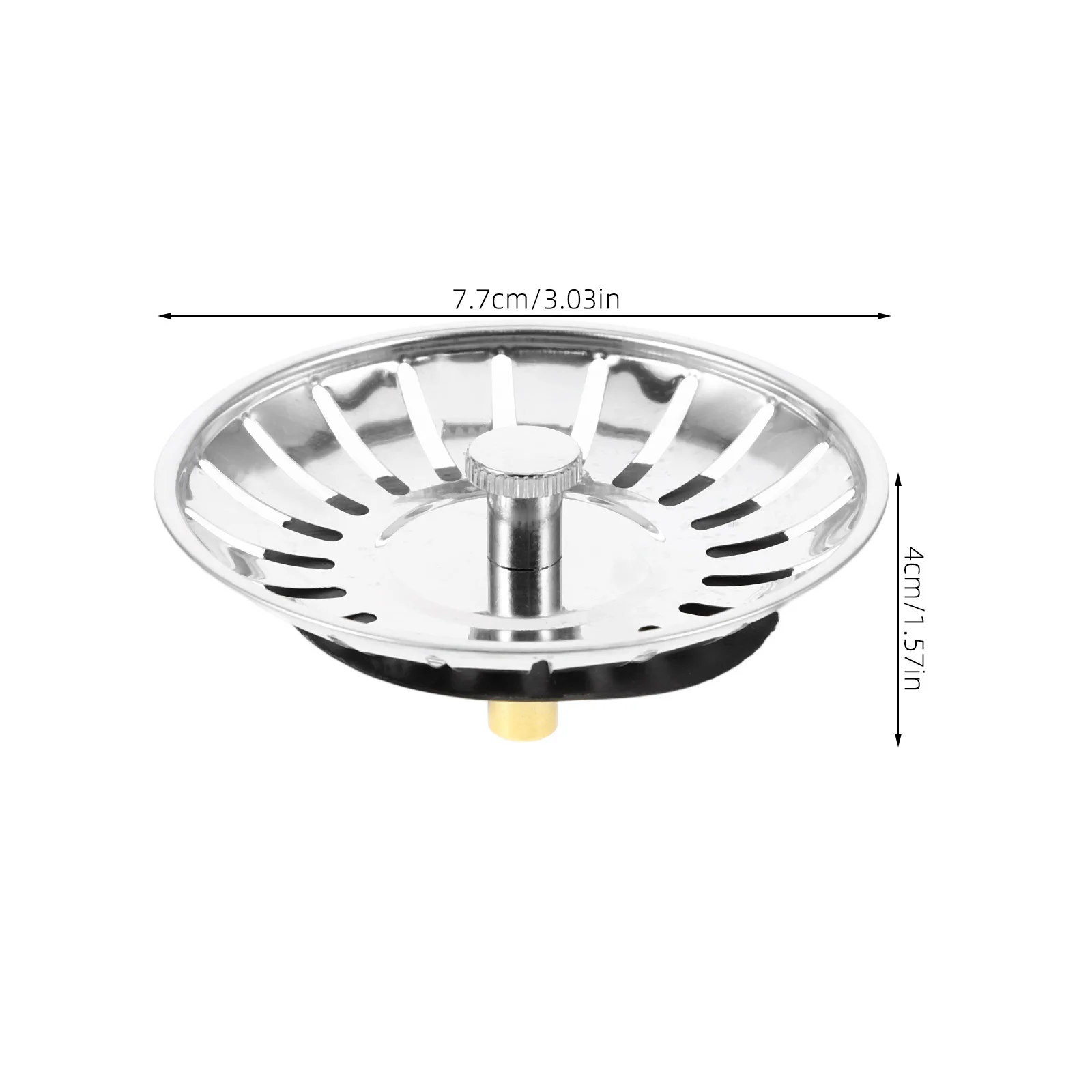 مصفاة سدادة الفولاذ المقاوم للصدأ استنزاف تصفية للمطبخ مكافحة انسداد أداة إيقاف الماء بالوعة المطبخ استنزاف غطاء بالوعة #3