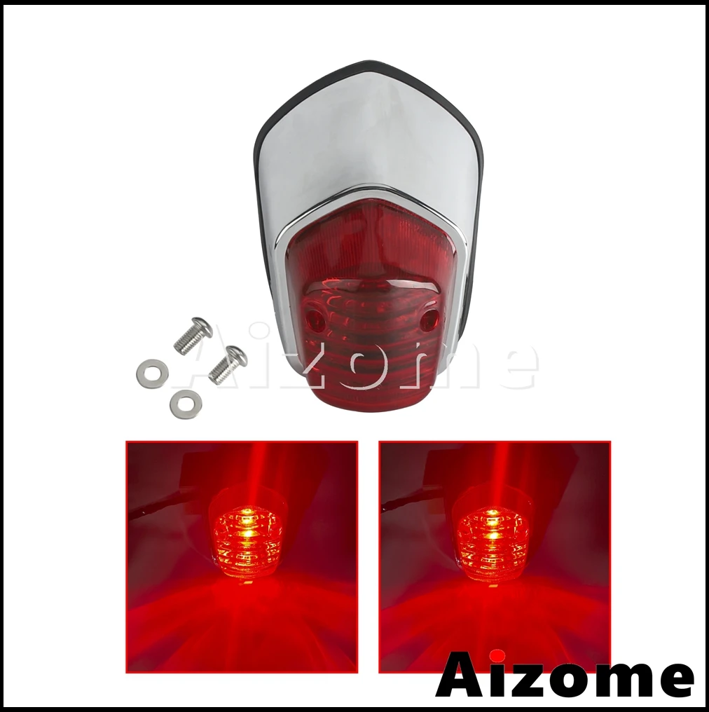 Universal Motorcycle Taillight Brake Stop Light Rear Lanp For Harley Yamaha Suzuki Honda Shadow Sabre 1100 VT1100C2 VT400 VT750