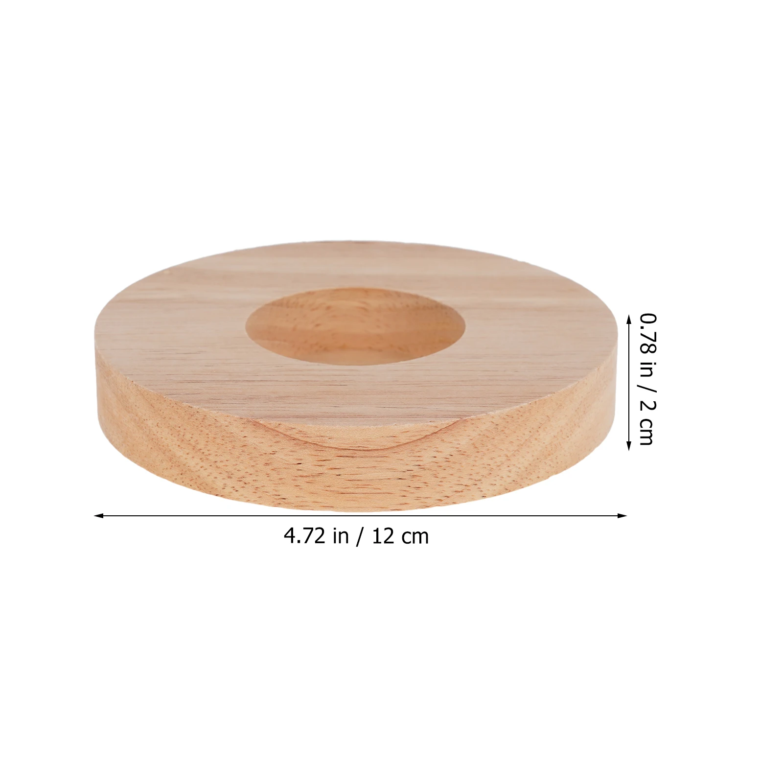 

2pcs Round Wooden Lamp Base Sturdy Wood Table Lamp Stand Natural Solid Wood Display Base For Diy Crafts Night Light Wedding