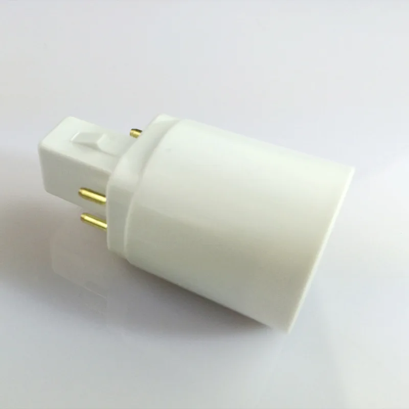 G24 to E27 Adapter G24Q 4P Pin to E27 E26 Lamp Light Bulb Lamp Adapter Converter Holder Lamp Base Converter