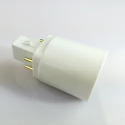 Adapter G24 do E27 G24Q 4P Pin do E27 E26 żarówka Adapter lampy konwerter lampy konwerter