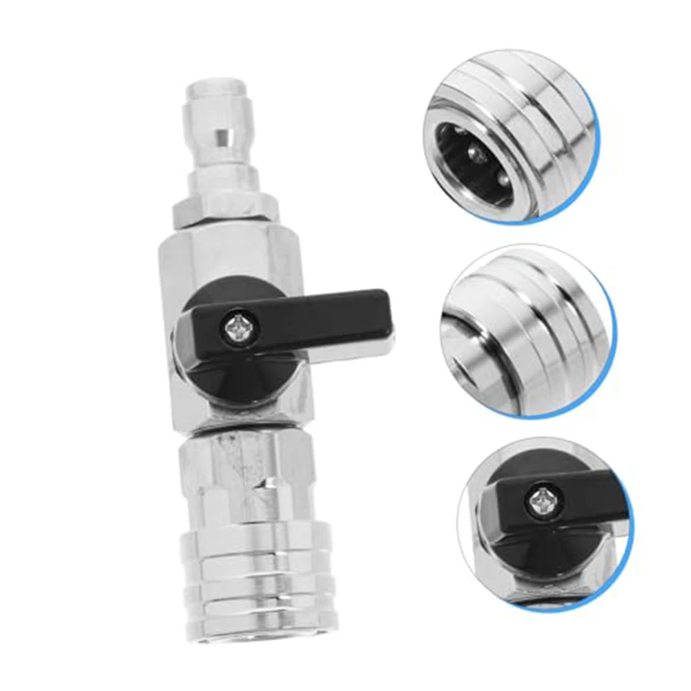 

1/2pcs Quick Connect Ball Valve 14 Inch High-pressure Machine Cleaning Valve Garden Cleanig Tools Replacement Accessories