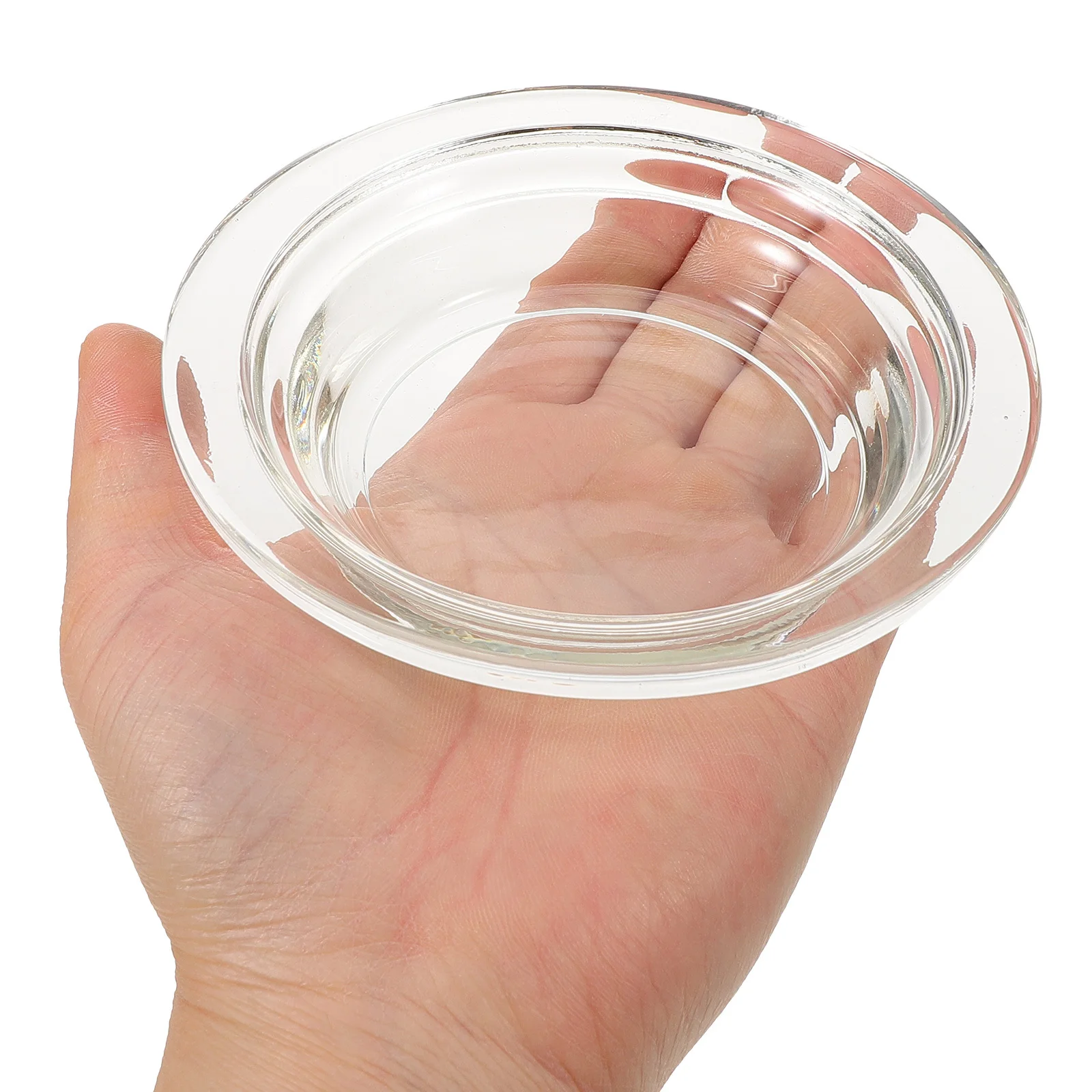 

Fragrance Warmer Plates Transparent Glass Wax Heater Dish Easy Maintenance Elegant Table Protector Wax Melt Warmer Dish