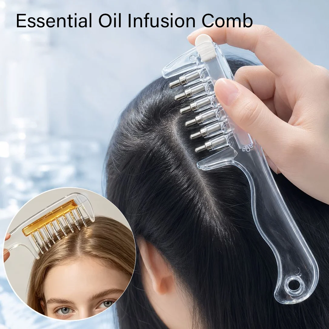 House Hair Care - Pettine per massaggio con olio essenziale