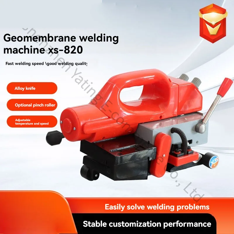 HDPE Anti-Seepage Membrane PVC Waterproof Board Thermal Fusion Dual-Guide Climbing Welder Plastic Welding Machine
