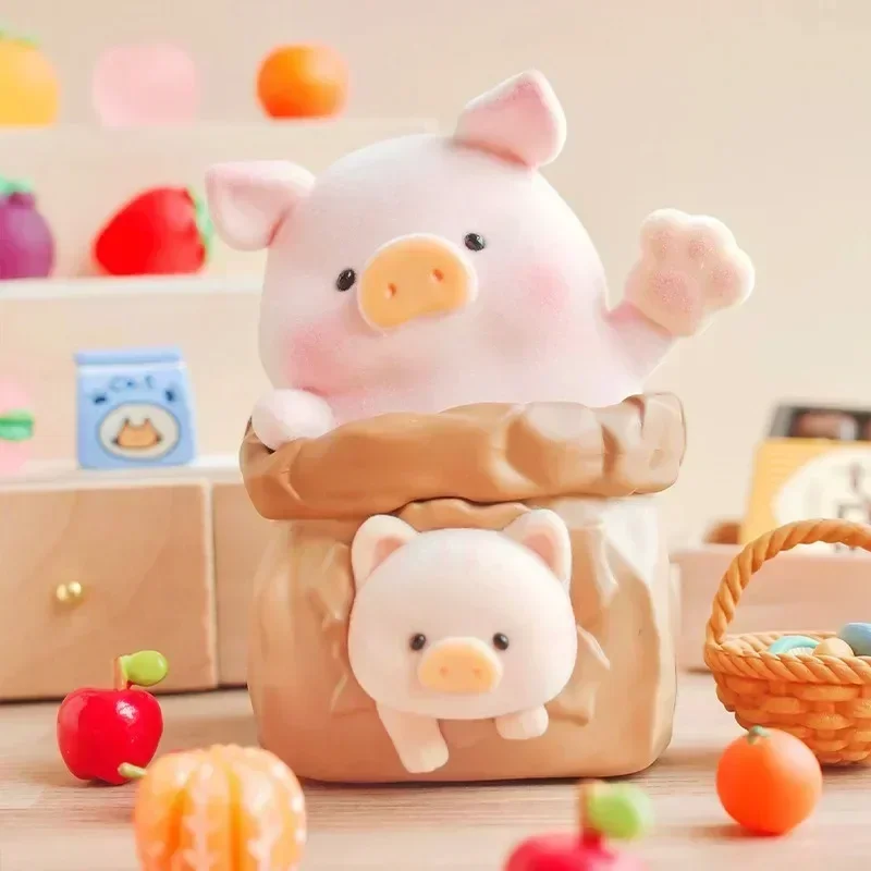 Lulu The Piggy Happy Hour Blind Box Lulu The Piggy Anime Action Figure Guess Bag Doll Mystery Box Collection Model Figurine Toys