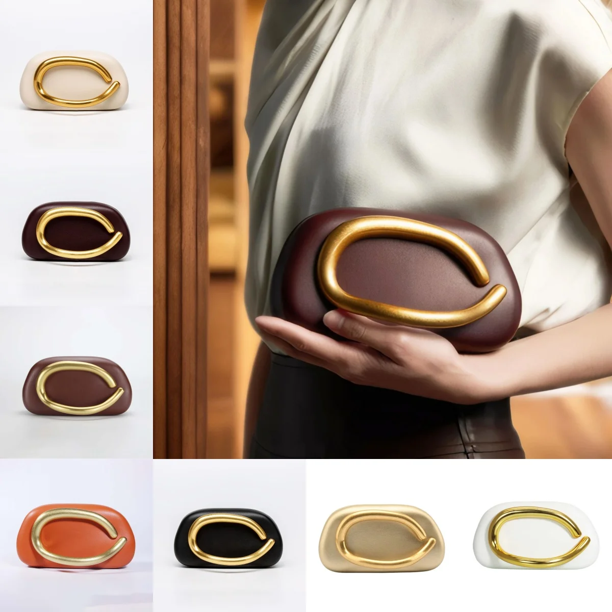 

New Shoulder Crossbody Wallets For Women Lady Female Luxury Clutch Bags Weddings Coin Purse Evening Party PU Leather Hand Bag