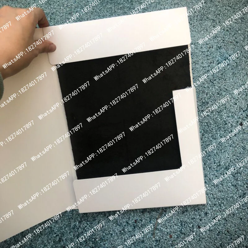 10pcs Swatch Card Folder Fabric Samples Holder Textile Book Cover Blank White Display File A4 Brochure Exhibition Tool