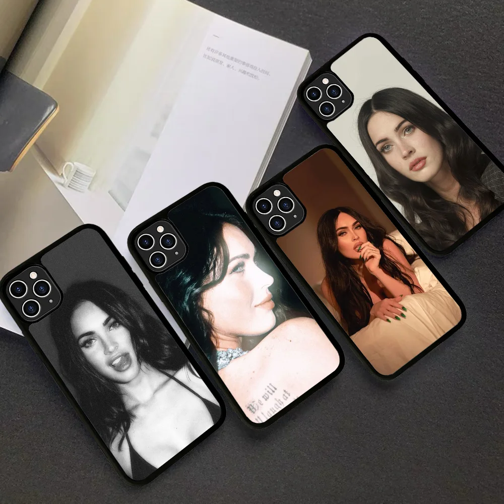 

M-Megan F-Fox Phone Case Silicone PC+TPU For Samsung S10 20 30 22 23 24 Plus Lite Ultra Cover