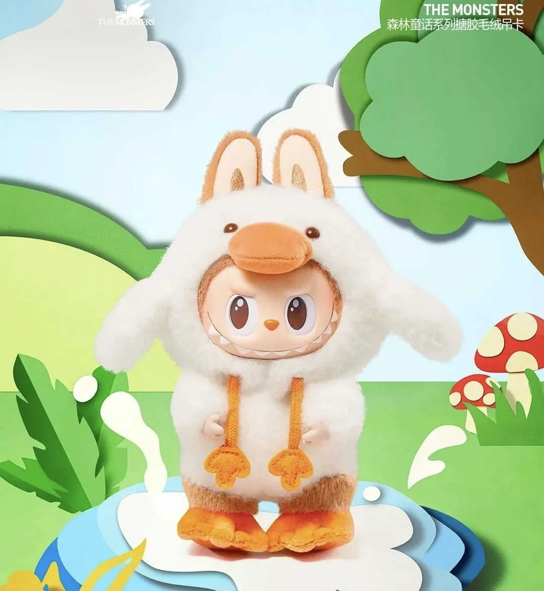 

New Arrival Genuine Monster Labubu Forest Fairy Tale Series Vinyl Hanging Card Doll Collection Anime Toy Birthday Gift