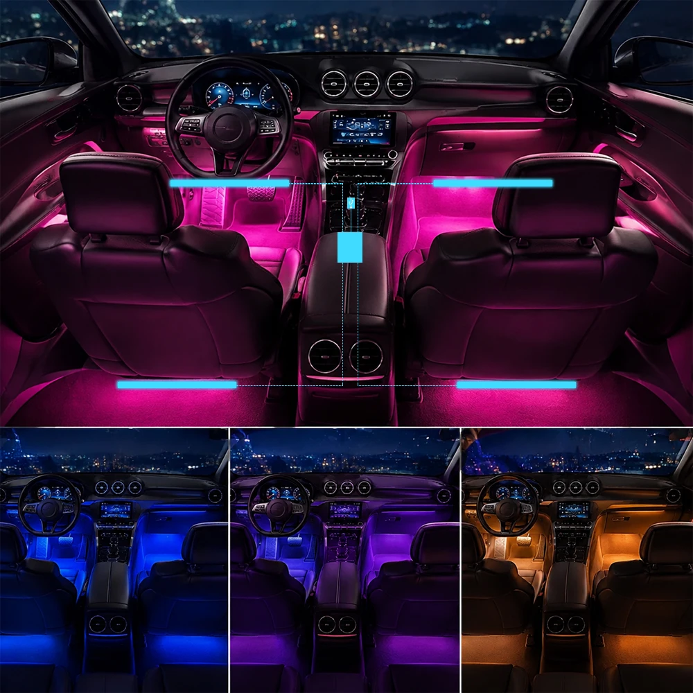 ไฟ LED RGBIC สำหรับตกแต่งหลังท - Ambient Lighting Decor For Room บทวิจารณ์และราคา