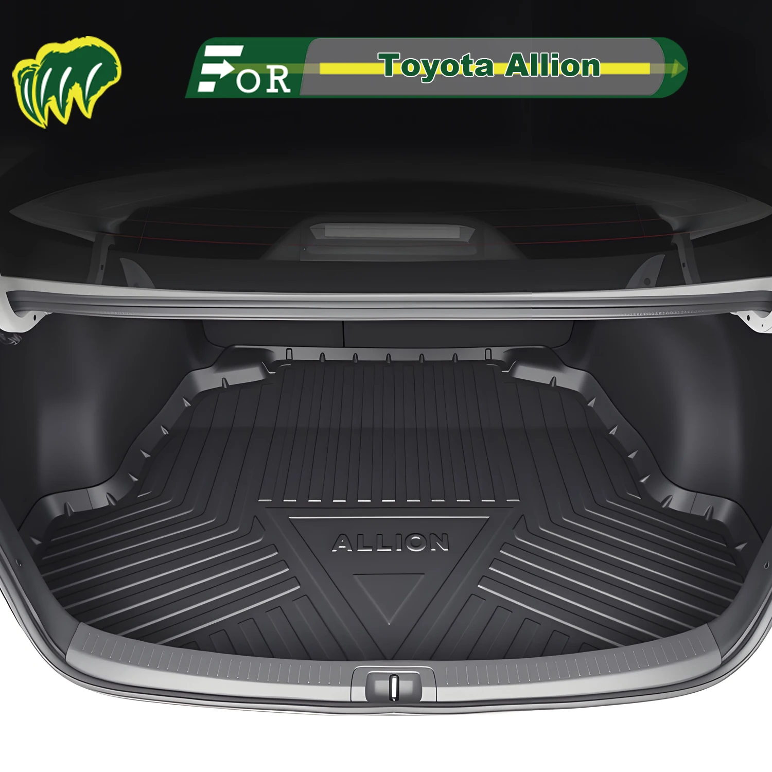

For Toyota Allion 2021-2025 TPE Custom Fit Car Trunk Mat All Season Cargo Mat 3D Shaped Trunk Liner Rear Trunk Protection Mat