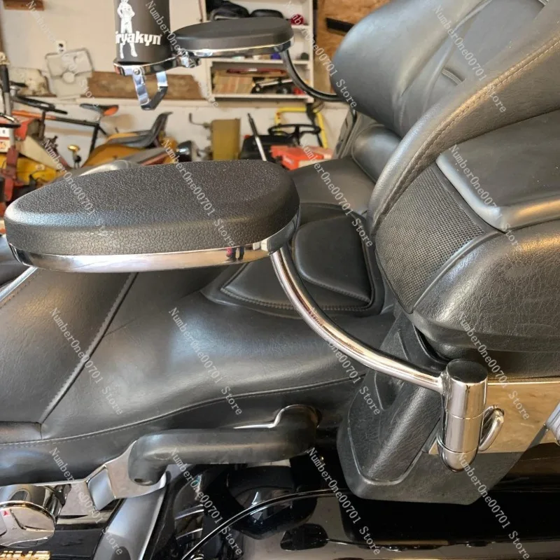 Suitable for Honda Gold Wing GL1800 motorcycle Adjustable rear passenger armrest with water cup holder trunk