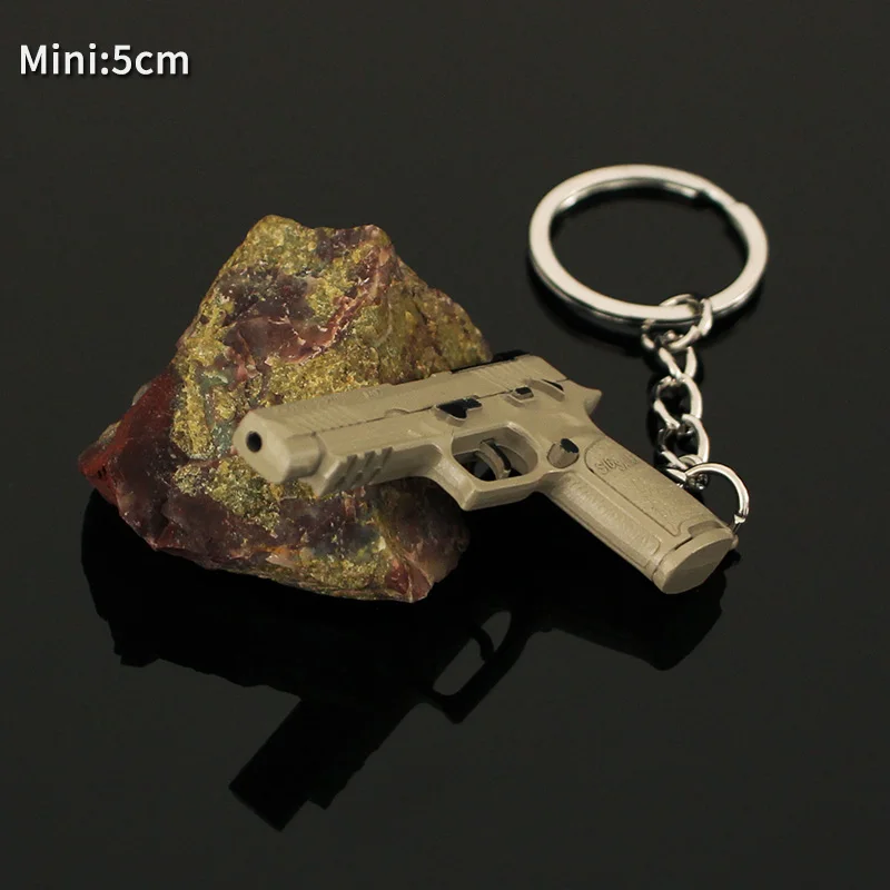 Mini Pistole Schlüssel bund Metall p320 Pistole Modell Glock m92 p38 Legierung Waffe Licht Schlüssel anhänger Geburtstags geschenke Spielzeug für Kinder