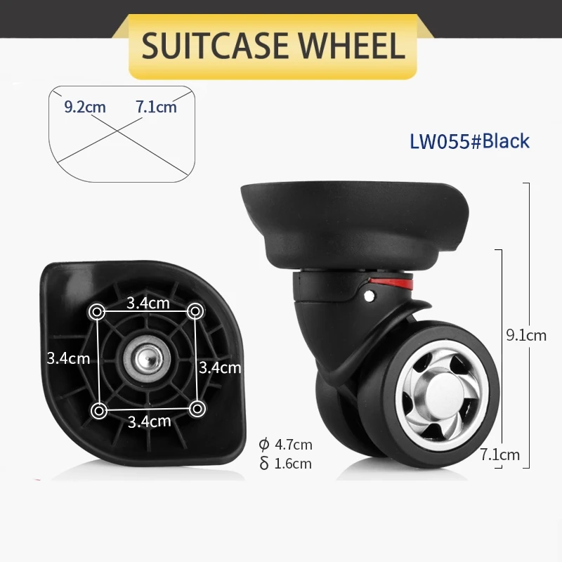 Trolley Mala Acessórios De Roda, Resistente Ao Desgaste, Universal Roda Mala, Caixa De Senha, Manutenção Mudo Rodízios