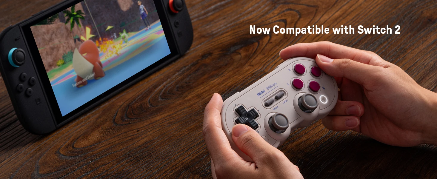 8Bitdo SN30 Pro Bluetooth Kabelloser Gaming-Controller mit Hall-Effekt für Switch 2 MacOS Android Raspberry Pi Windows Steam Deck – Detail 1