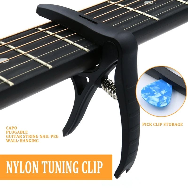 Moving Capo Sliding Capo Triggers Tension Adjustable Capo for Tuning Tone of String Instruments for Electric Guitar Bass