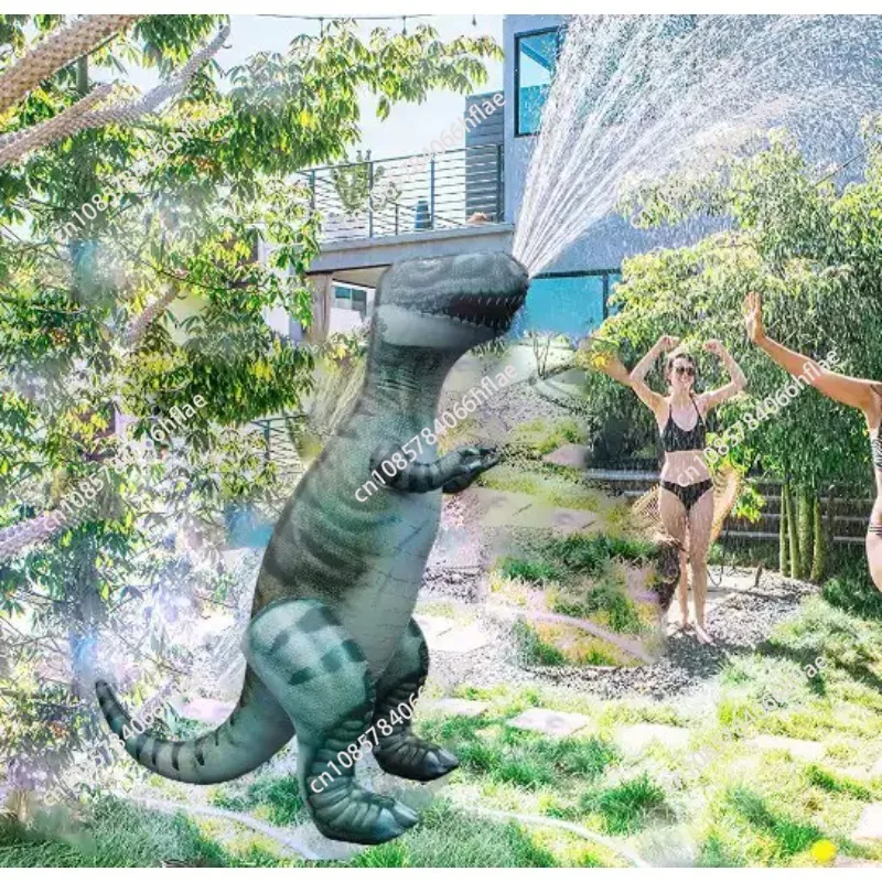 Outdoor PVC Inflatable Water Spray Dinosaur Toy, Kids Sprinkler Game Toy