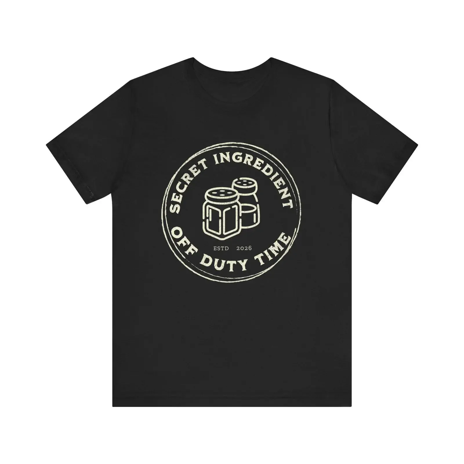 Secret Ingredient Off Duty Time T Shirt Funny Chef Culinary Humor Kitchen Staff Cooking Apparel vintage Washed Versatile