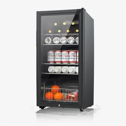 135L/165L Times Ice Bar Small Household Refrigerator Commercial Living Room Office Tea Beverage Wine Cabinet Small Refrigerator