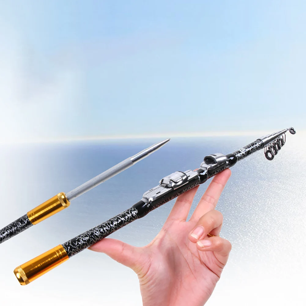 NEW Telescopic Fishing Pole Portable Ultra Short Telescopic Fishing Rod Super Hard Glass Fiber Fishing Rod Throwing Fishing Rod