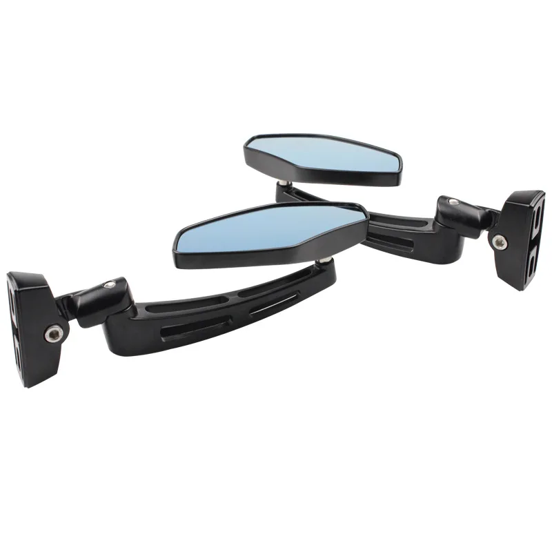 2PCS Motorcycle rearview mirror modified motorcycle all-aluminum die-cast mirror handlebar mirror reverse