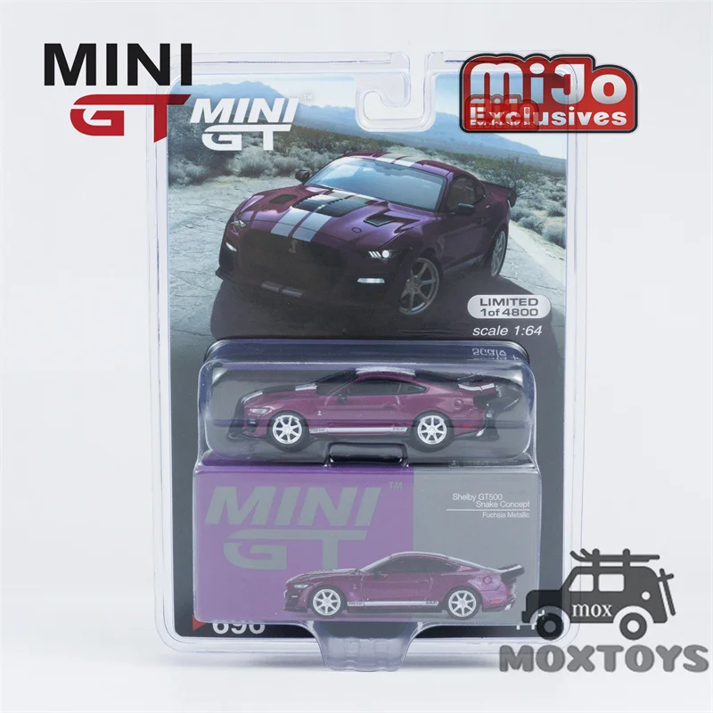 MINI GT Mijo Exclusives 1:64 Shelby GT500 Dragon Snake Concept Fuchsia Metallic LHD Diecast Model Car