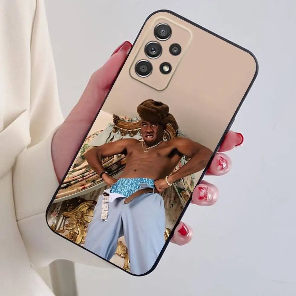 Чехол для телефона Tyler The Creator DONT TAP THE GLASS для Samsung S24,21,22,23,30,Ultra,20,Plus,Note,10,9,черный мягкий силиконовый чехол