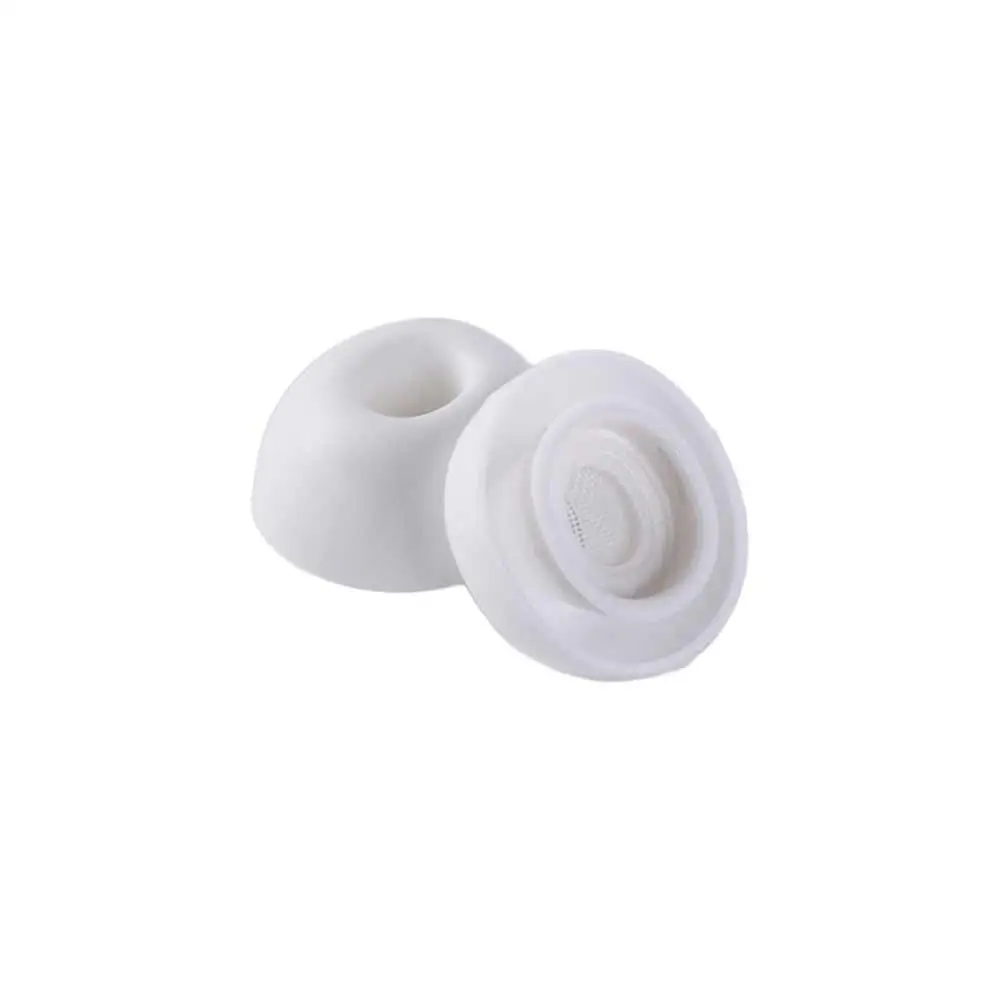 Soft Silicone Earplug Capa, Earbuds Earphone Dicas, XS, S, M, L, Earmuffs Branco, Headphone Eartips para Pro 1/2, 1 Par