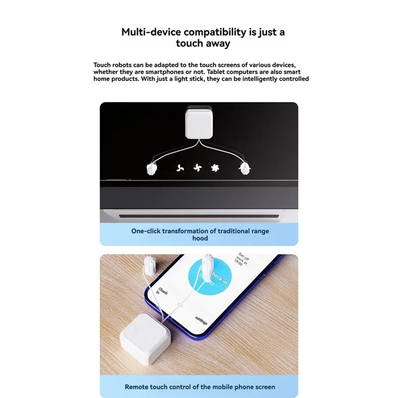 ABFN-Tuya Hub Smart Life App Control Bluetooth Touch Smart Button Switch No Wiring