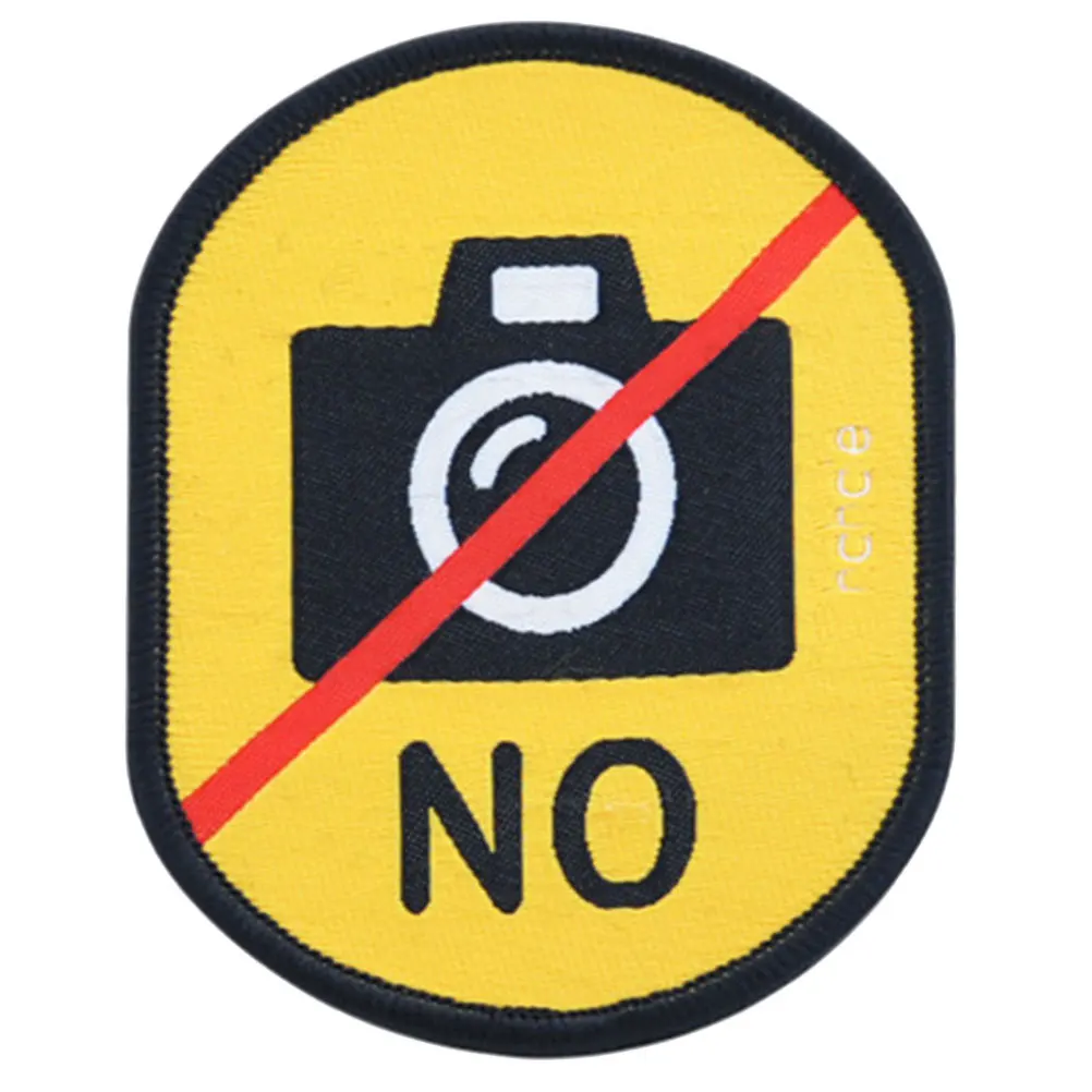 

Pet No Photographing Social Logo Identification Label Leash Sticker Bright Warn Decal Reminder for Pet No Photographing Logo