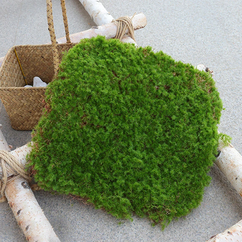 Artificial Grass Simulation Moss Lawn Turf Fake Plants Green Grass Block Mat Carpet DIY Micro Landscape Garden Home Floor Decor