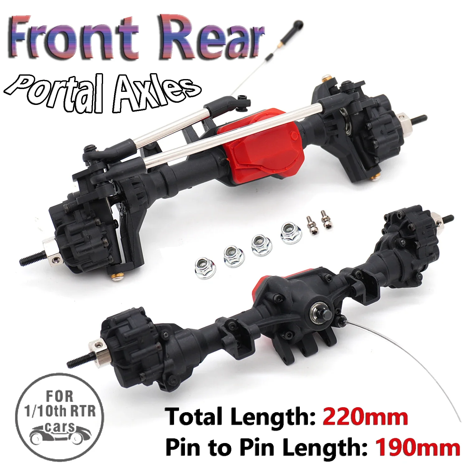 

Комбинированный набор передних и задних портальных осей дифференциала 220 мм для 1/10 Traxxas TRX-4 TRX6, радиоуправляемые альпинистские гусеничные автомобили, обновленные аксессуары