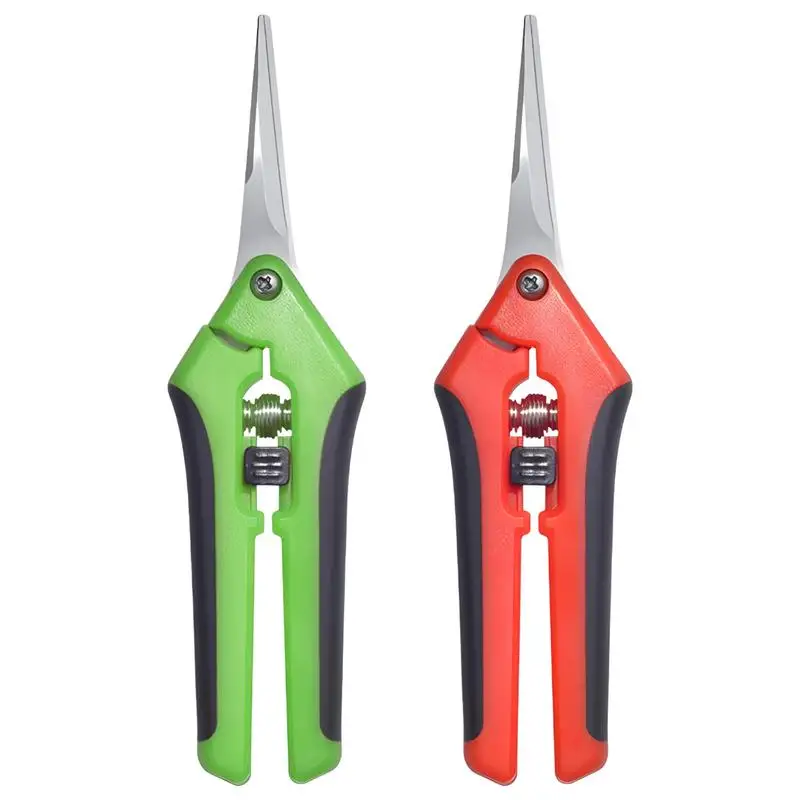 Gardening Scissors Pruner Pruning Shears Trimming Scissors  Micro-Tip Pruning Snips Plant Leaf Trimmer Straight Florist Scissor