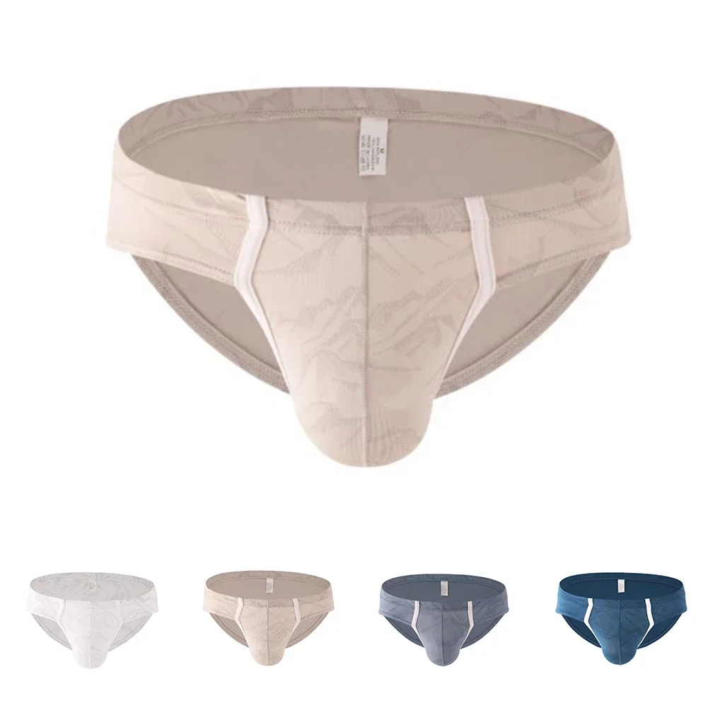 Mens Sexy Panties Color Panties Breathable Low Rise Bulge Pouch Briefs Slight Strech Seamless Underpants Comfortable Underwear
