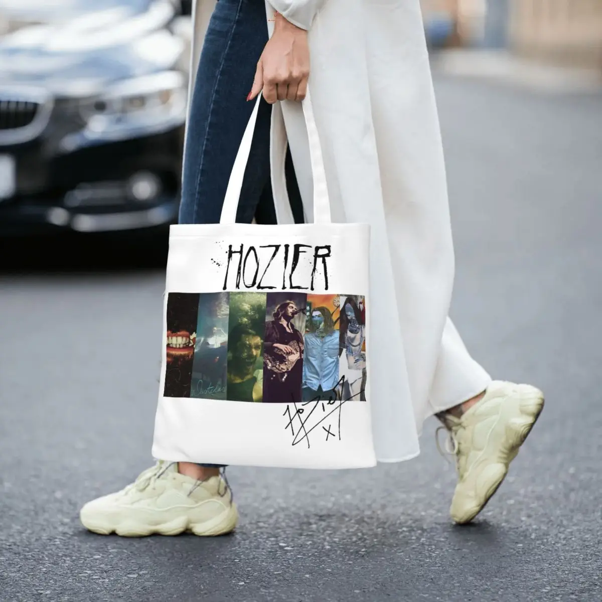 Musician Singer Hozier Canvas Tote Handbag HP Fan Gift Hozier Song Album Shoulder Bags Shopping Bags for Unisex