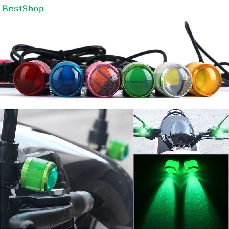 1 Set Eagle Hawk-Eye Light LED Strobe Motorcycle Lights Flashing Signal Lamp Reversing Daytime Running Light 12V White