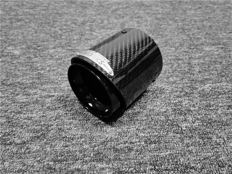 1 Pcs Glossy Black For Mini Cooper F54 F55 F56 F57 R60 R61 F60 R55 R56 R57 R58 R59 S JCW Carbon Exhaust Tip Pipe Car Accessories