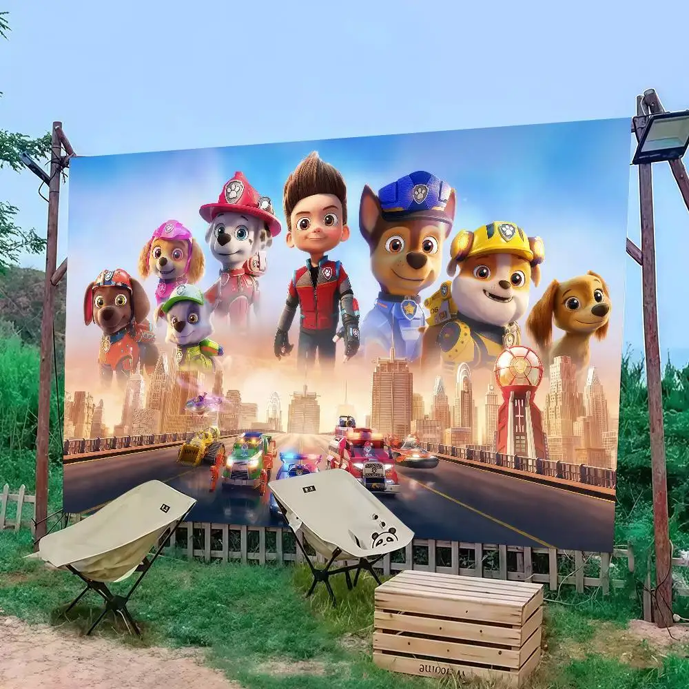 

bilibili Cute P-PawS Dog P-PatrolS Flag Decoration Outdoor Picnic Party Home Camping Party Art Hanging Banner
