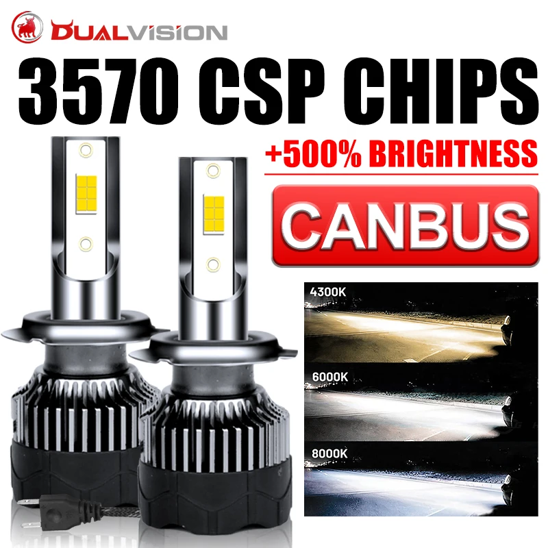 

Dualvision H4 LED Headlight 3570 CSP H7 H11 H1 H8 H3 880 881 H27 9007 9008 H13 9012 HIR2 9005 9006 HB3 HB4 H9 Car Light Fog Lamp